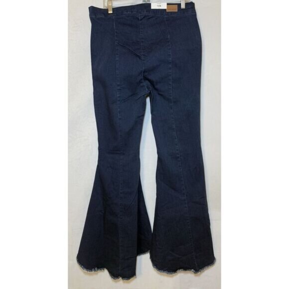 Judy Blue Women's 14W Super Flare‎ Fit High Waist Dark Blue Jeans JB8464 - Picture 2 of 14
